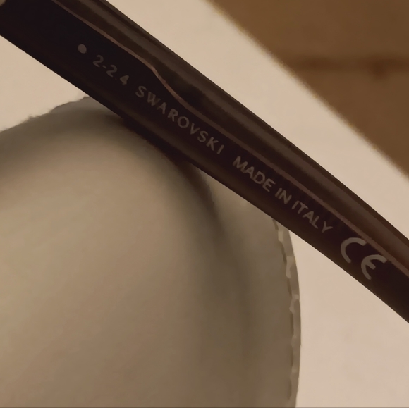 SWAROVSKI "Delight" Studded Sunglasses w/ Case & Extra Lenses - Picture 7 of 7